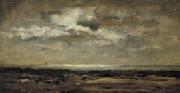 Charles-Francois Daubigny Strandgezicht bij maanlicht Spain oil painting artist